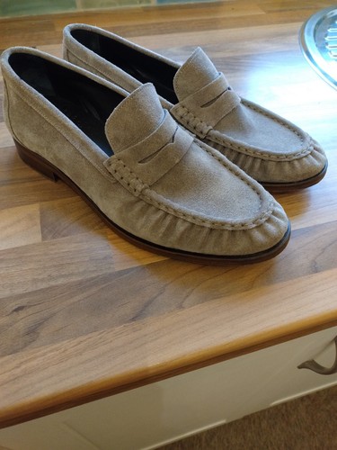 Grey suede loafers russell - grey,