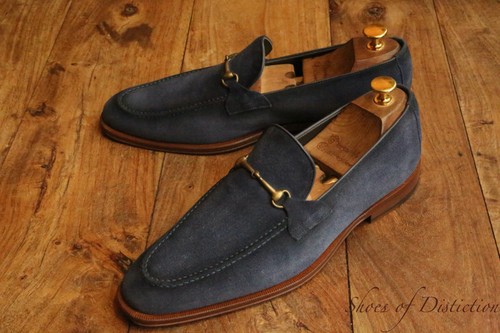 Russell bromley blue - russell, suede